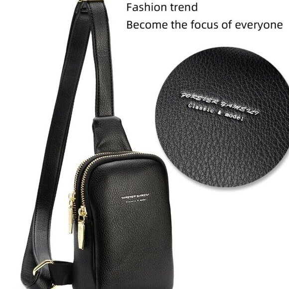 Crossbody Sling Backpack Chest Bag for Women Small Crossbody Cell Phone Purse - Picture 4 of 5